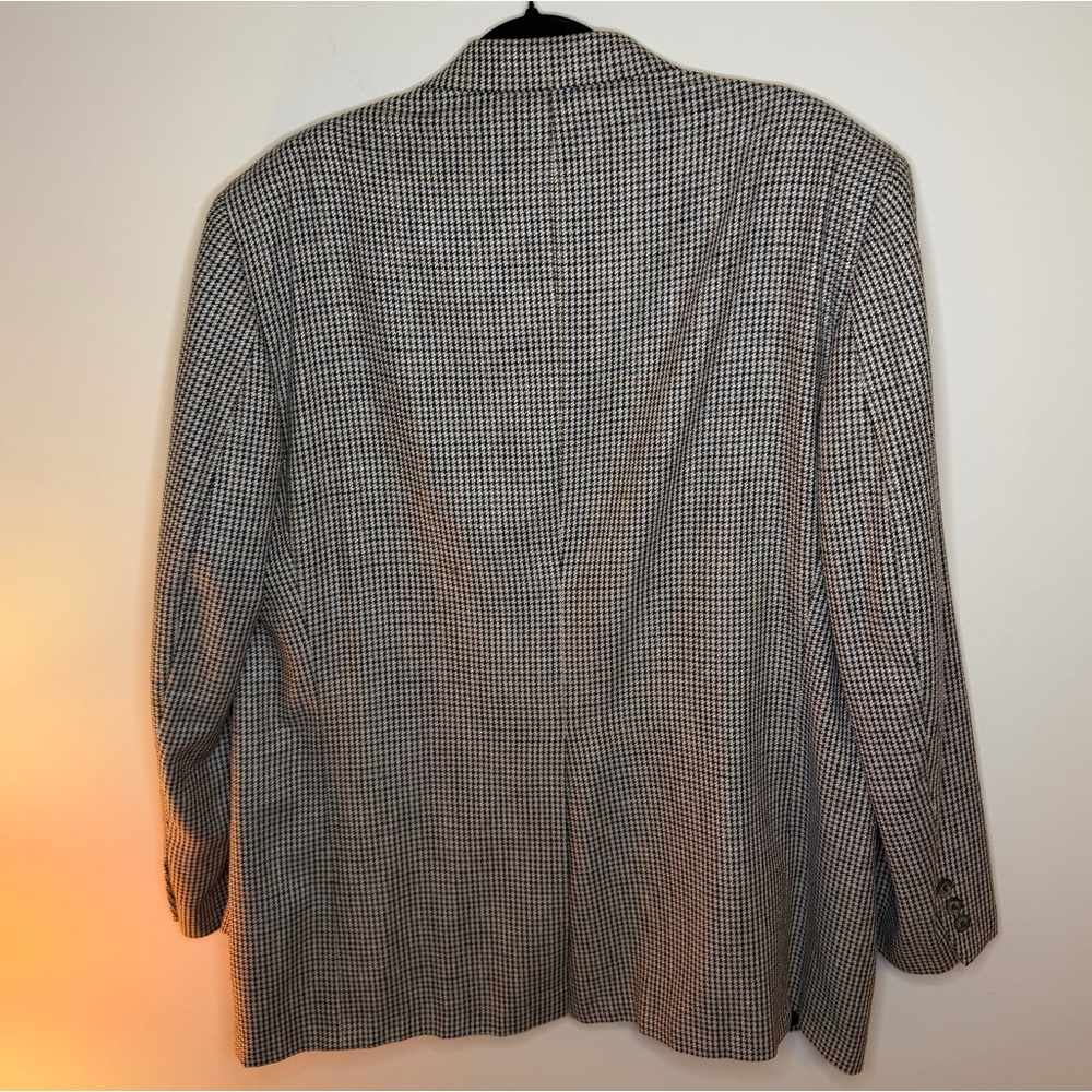 Vintage Burberrys Houndstooth Wool Blazer Classic Sport Coat - Picture 8 of 8